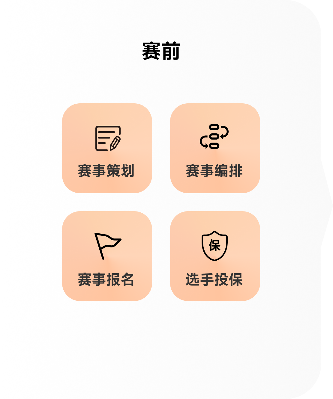 赛前流程